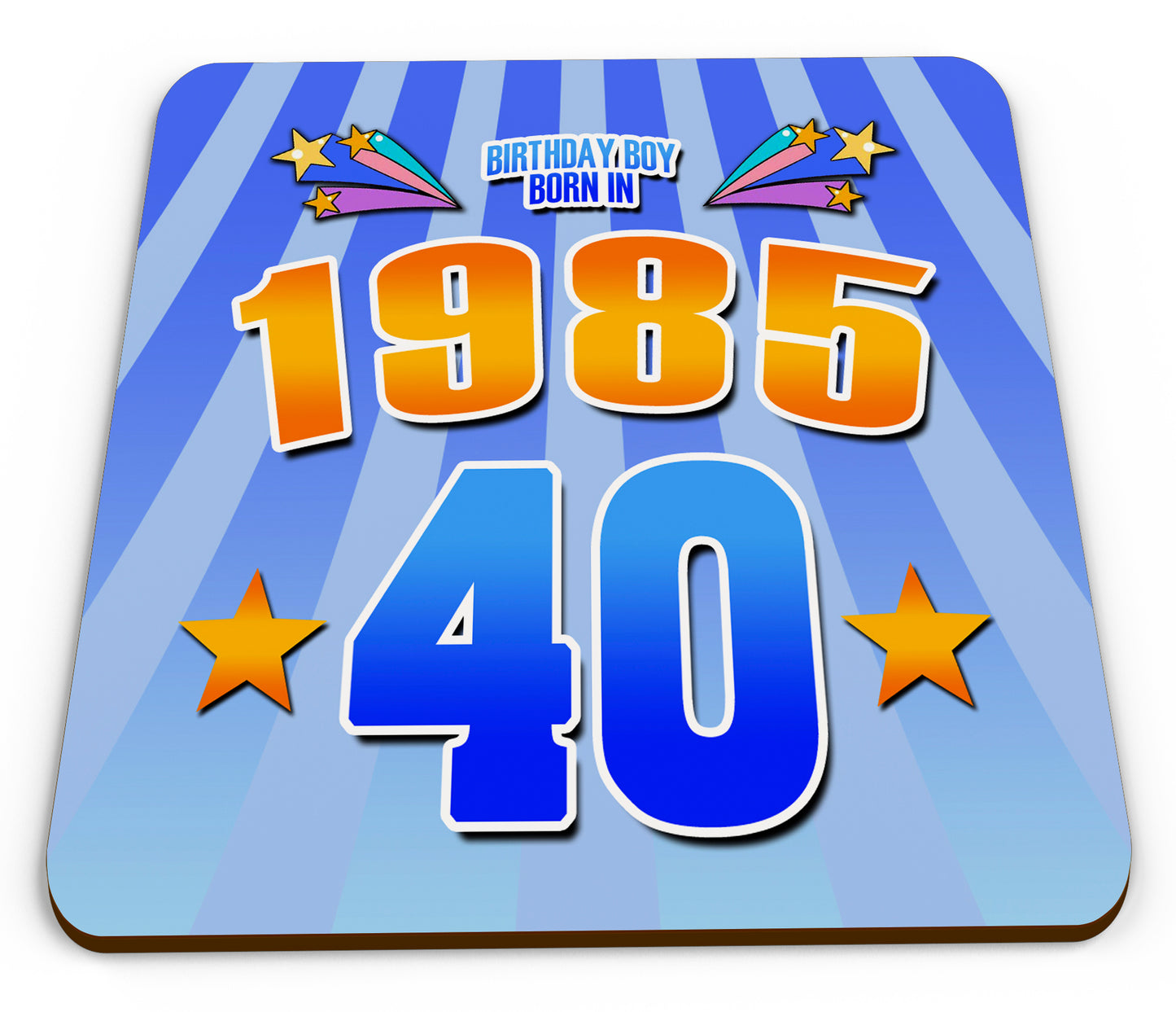 2025 Birthday Milestone - Year You Were Born Novelty Glossy Mug Coaster