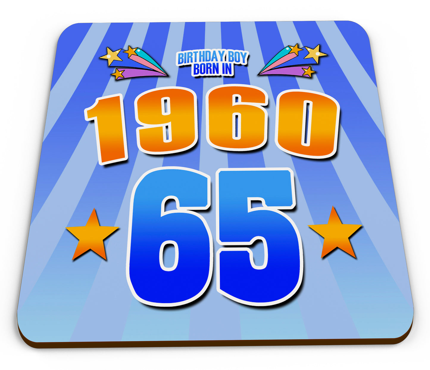 2025 Birthday Milestone - Year You Were Born Novelty Glossy Mug Coaster