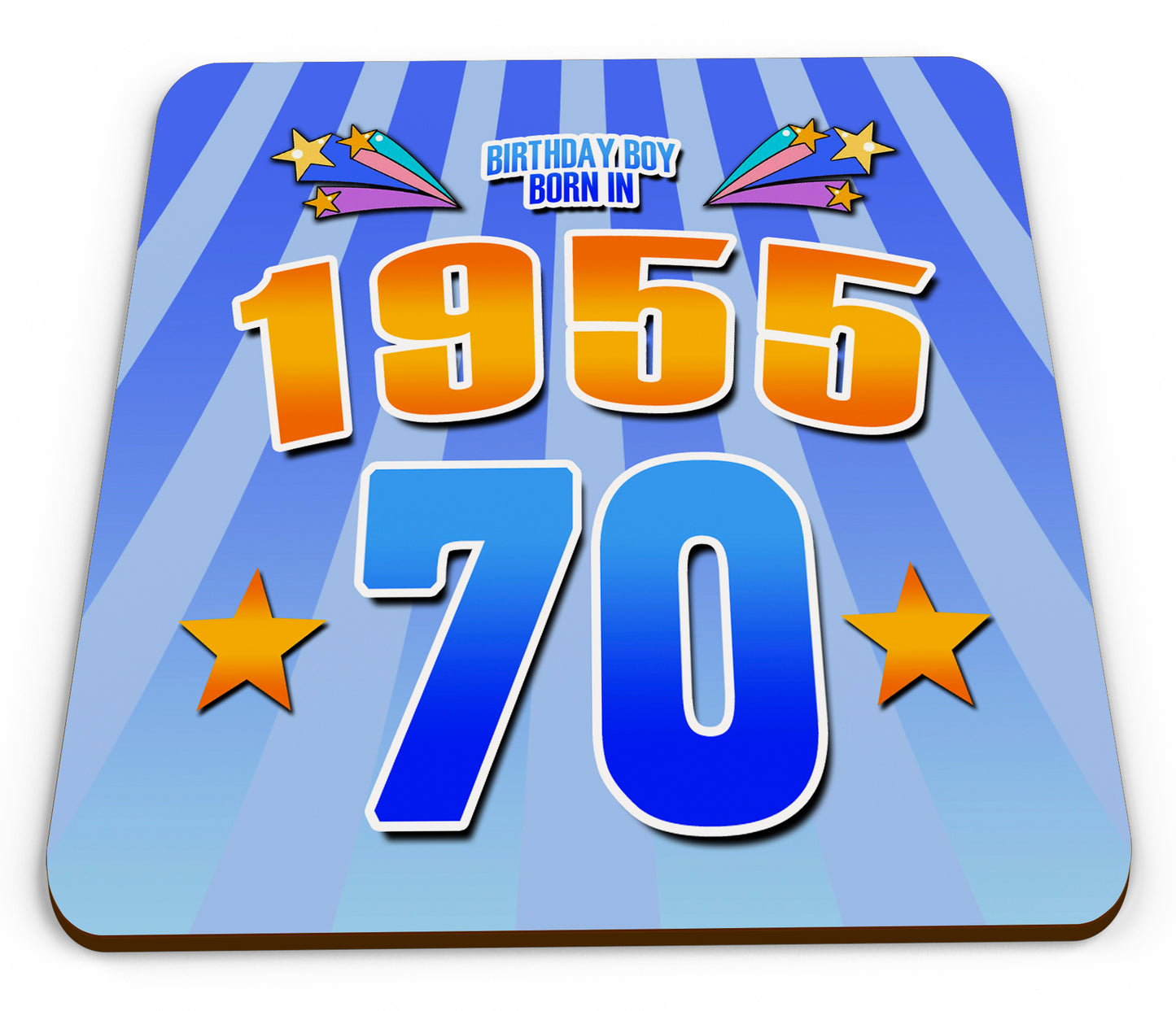2025 Birthday Milestone - Year You Were Born Novelty Glossy Mug Coaster