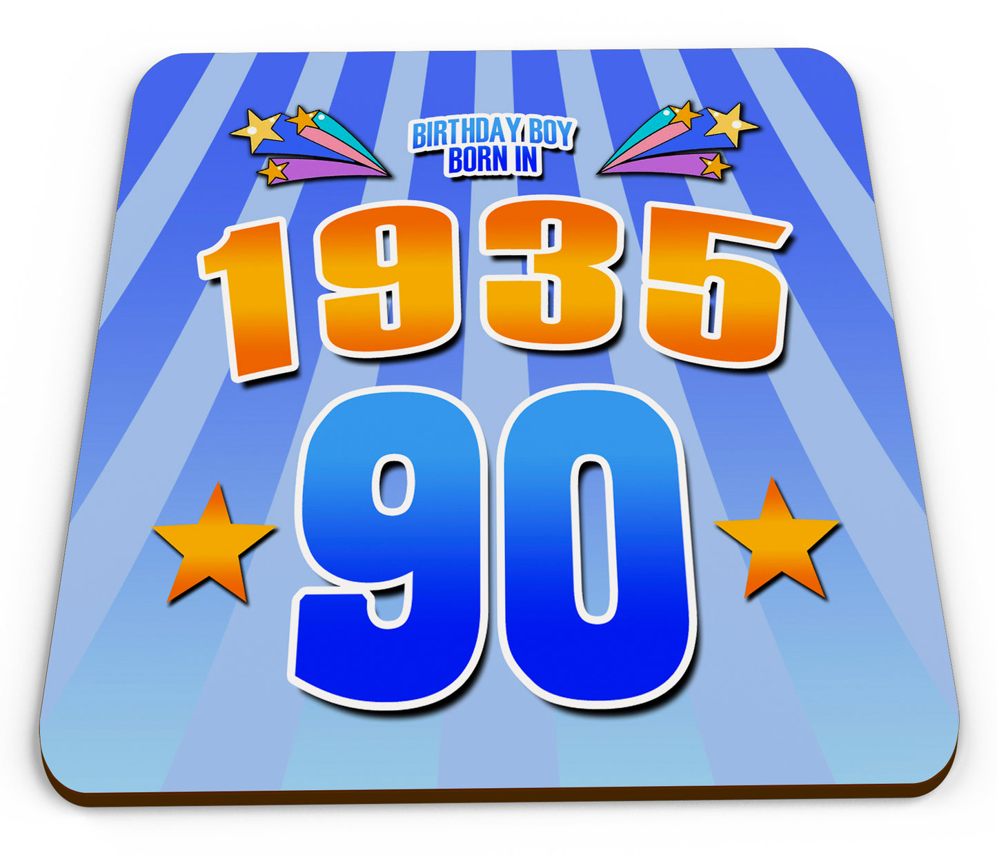 2025 Birthday Milestone - Year You Were Born Novelty Glossy Mug Coaster