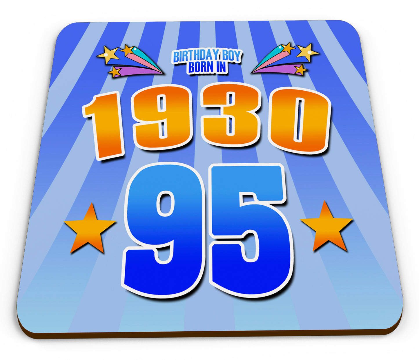 2025 Birthday Milestone - Year You Were Born Novelty Glossy Mug Coaster