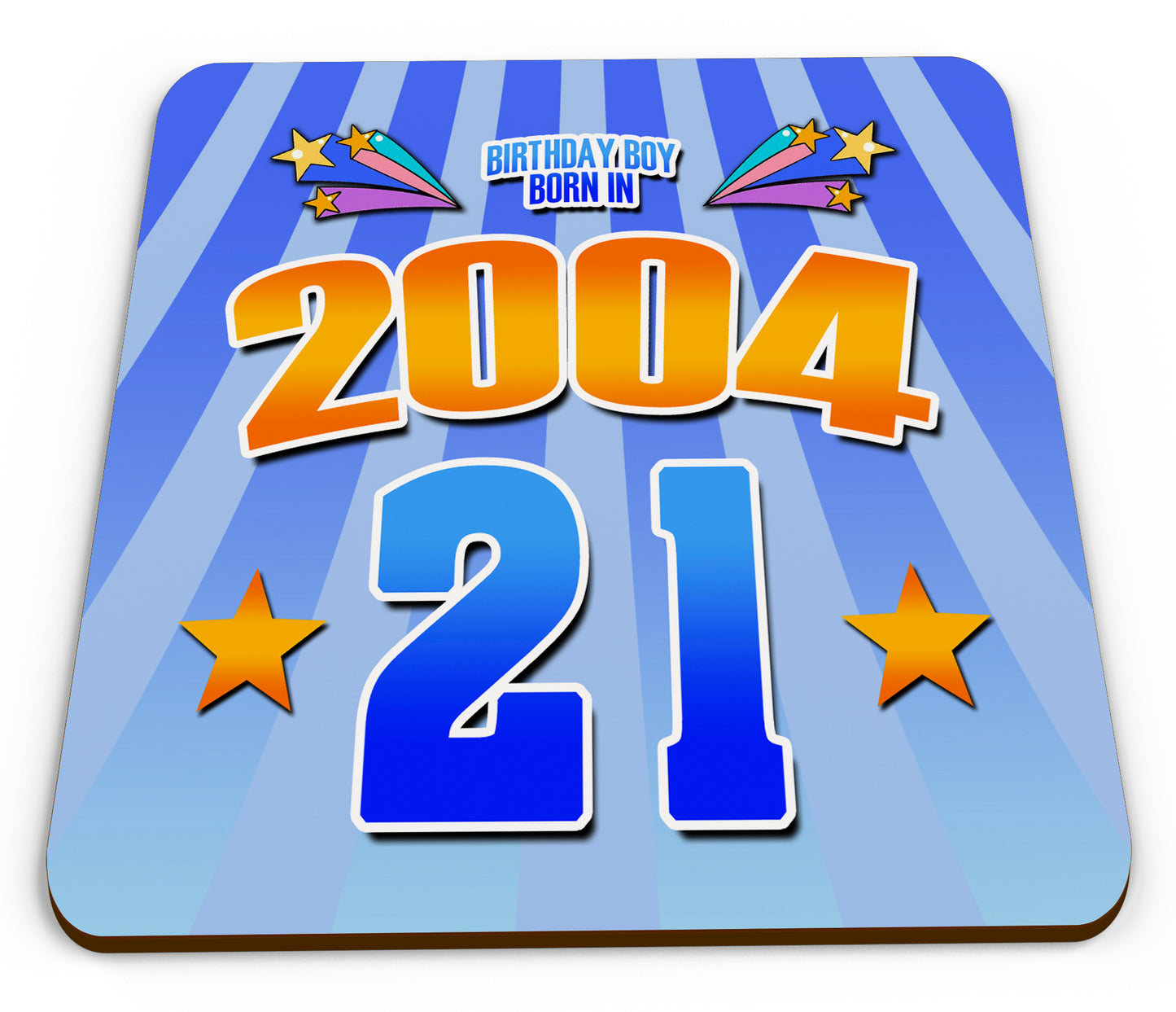 2025 Birthday Milestone - Year You Were Born Novelty Glossy Mug Coaster