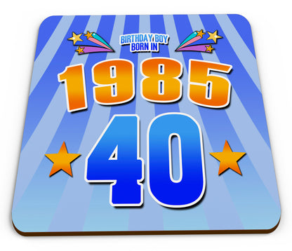 2025 Birthday Milestone - Year You Were Born Novelty Glossy Mug Coaster