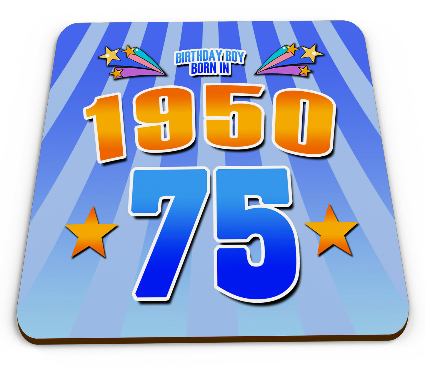 2025 Birthday Milestone - Year You Were Born Novelty Glossy Mug Coaster