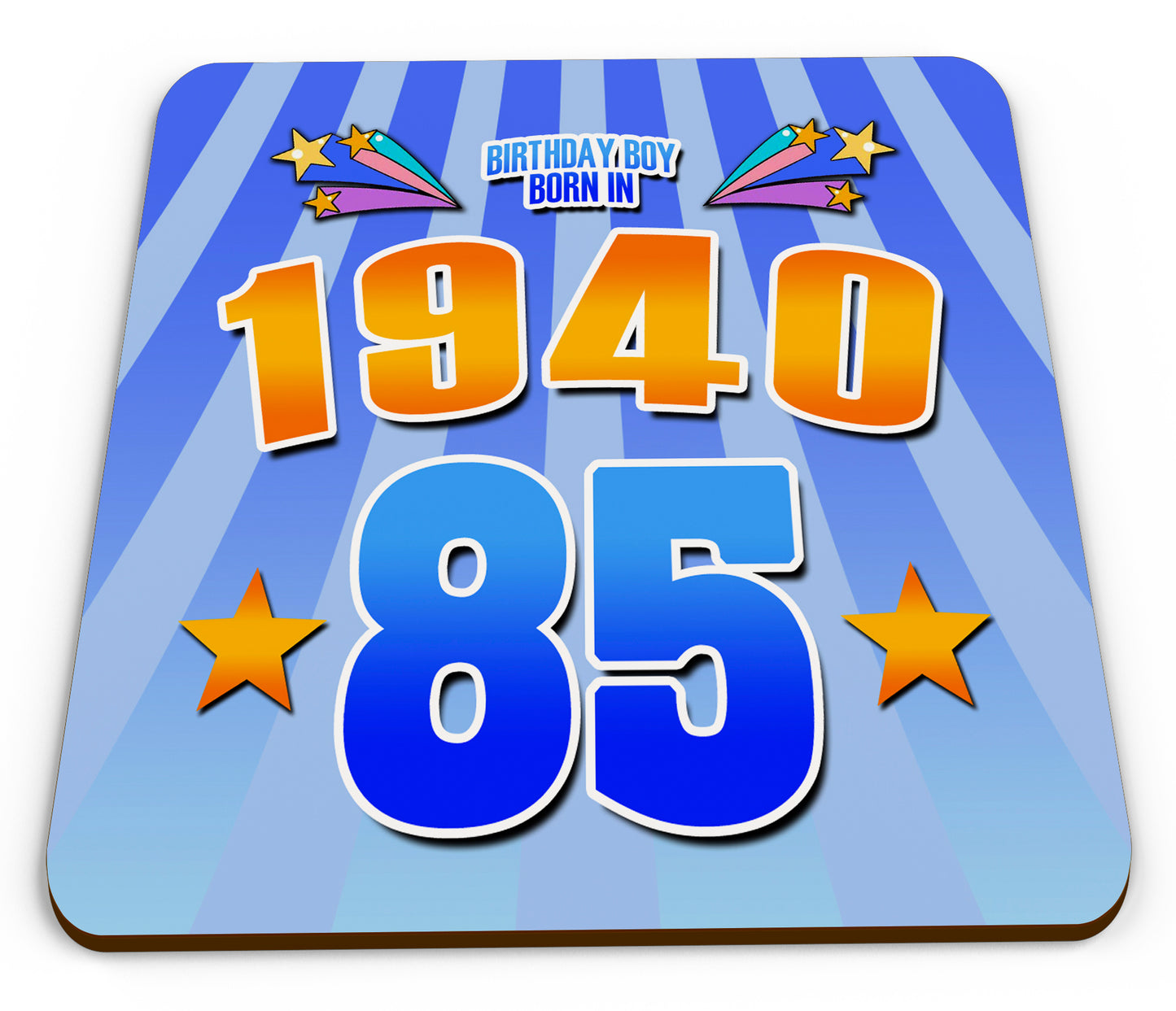 2025 Birthday Milestone - Year You Were Born Novelty Glossy Mug Coaster