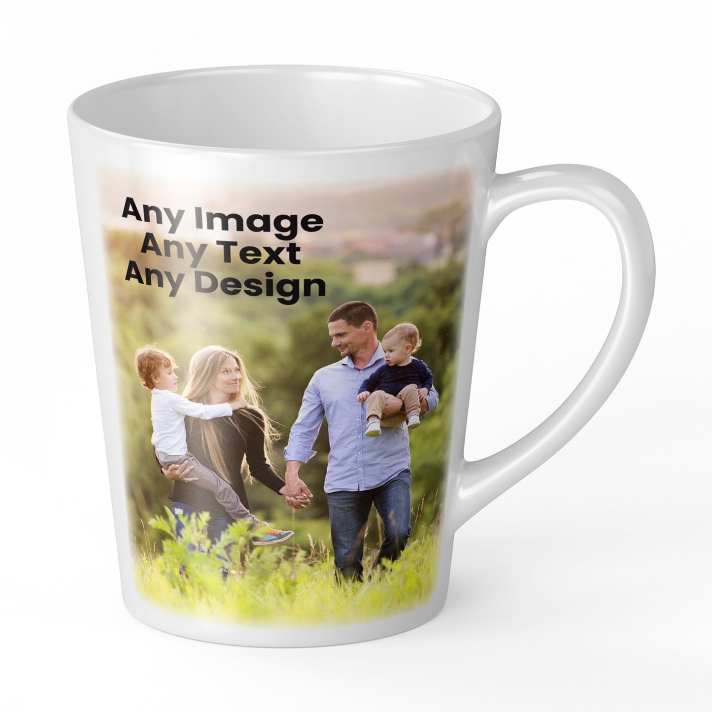 Personalised Any Image / Text / Design Novelty Ceramic Latte Mug